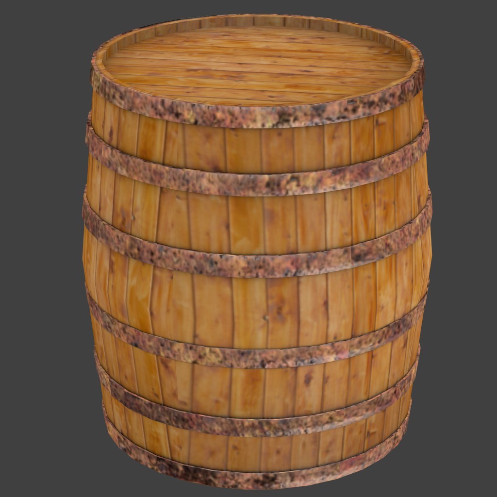 Low poly barrel preview image 1